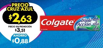 Farmacias Cruz Azul Colgate Triple Accion oferta