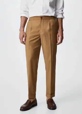Mango Pantalón fluido cintura elástica oferta