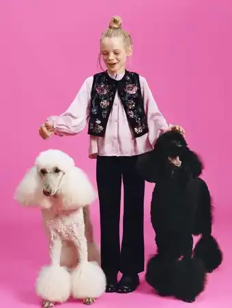 ZARA Pantalón flare nervio oferta