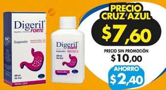 Farmacias Cruz Azul Digeril Forte oferta