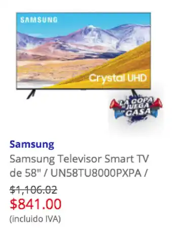 Artefacta Samsung Televisor Smart TV oferta
