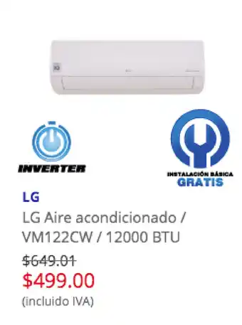 Artefacta LG Aire acondicionado oferta