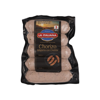 Akí La italiana chorizo jalapeño y cheddar 400 g oferta