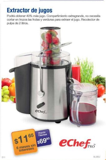 TVentas eChef Pro Extractor de jugos oferta