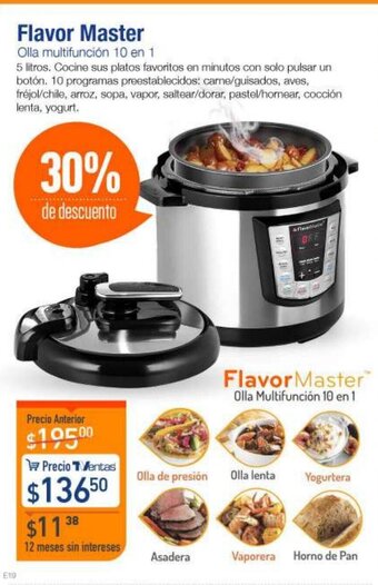 TVentas Flavor Master Olla Multifuncion 10 en 1 oferta