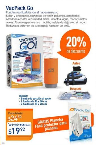 TVentas Vacpack Go Fundas reutilizables de almacenamiento oferta