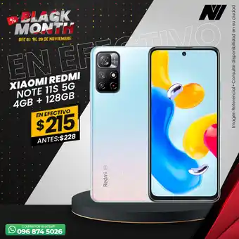 Novicompu Xiaomi Redmi Note 11S 5G 4GB + 128GB oferta