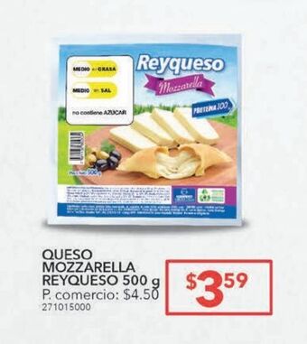 Tia Queso mozzarella reyqueso 500g oferta