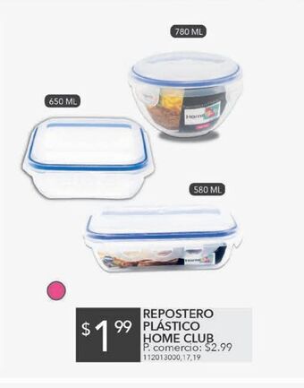 Tia Repostero plástico home club oferta