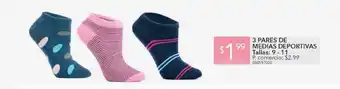 Tia 3 pares de medias deportivas talla 9-11 oferta