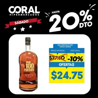 Coral Hipermercados Ron Cienfuegos Oro oferta