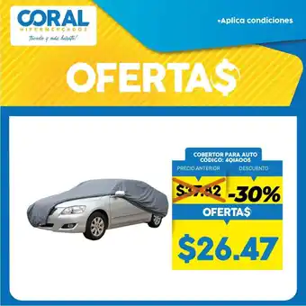 Coral Hipermercados Cobertor para Auto oferta