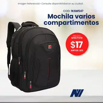 Novicompu Mochila varios compartimentos oferta