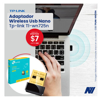 Novicompu TP-Link Adaptador Wireless USB Nano Tp-Link TI-wn725n oferta