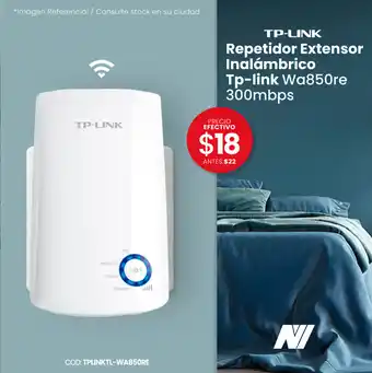 Novicompu Tp-Link Repetidor Extensor Inalambrico Tp-Link Wa850re 300 mbps oferta