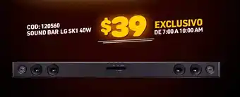 Artefacta COD: 120560 Sound Bar LG SK1 40W oferta