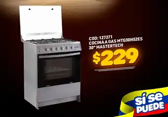 Artefacta COD: Cocina a Gas MTG30H52ES 30" Mastertech oferta