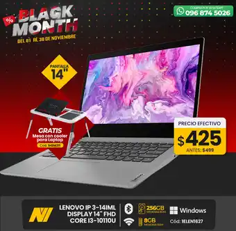 Novicompu Lenovo IP 3-14IML Display 14" FHD Core I3-10110U oferta
