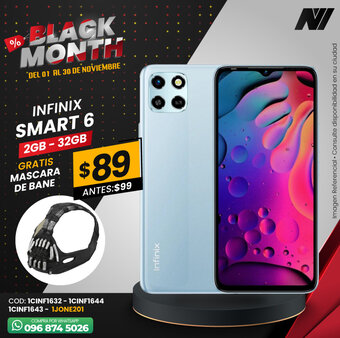 Novicompu Infinix Smart 6 2GB - 32GB oferta