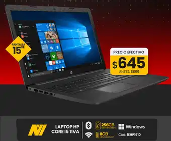 Novicompu Laptop HP Core i5 11VA 15" oferta