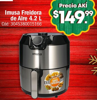 Akí Imusa Freidora de Aire 4,2L oferta