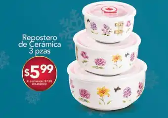 Tia Repostero de cerámica 3 pzas oferta