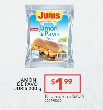 Tia Jamón de pavo juris 200g oferta