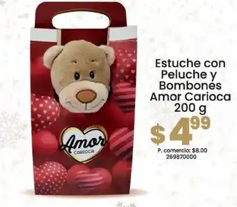 Tia Estuche con peluche y bombones amor carioca 200g oferta