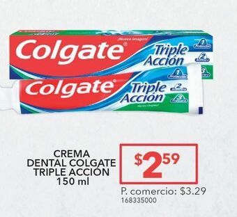 Tia Crema dental colgate triple acción 150ml oferta