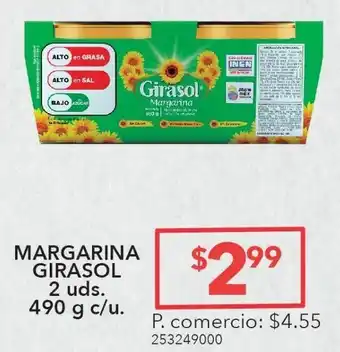 Tia Margarina Girasol 2 uds 490g c/u oferta