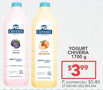 Tia Yogurt Chiveria 1700g oferta