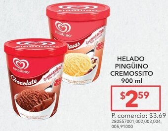 Tia Helado Pingüino Cremossito 900ml oferta
