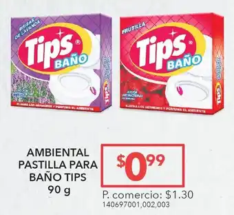 Tia Ambiental Pastilla para Baño Tips 90g oferta