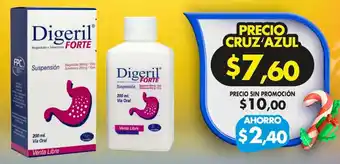 Farmacias Cruz Azul Digeril Forte oferta