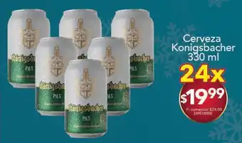 Tia Cerveza konigsbacher 330ml x 24 oferta