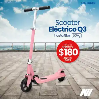 Novicompu Scooter Electrico Q3 hasta 8km 50kg oferta