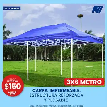 Carpa Impermeable, Estructura Reforzada Y Plegable