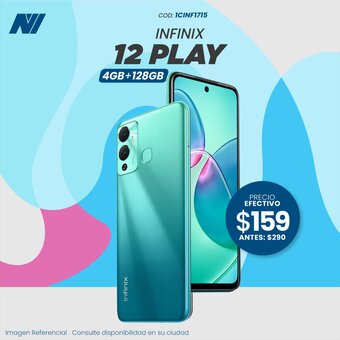 Novicompu Infinix 12 Play 4GB + 128GB oferta