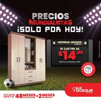 Muebles el Bosque Armario Havana Star 5.3 oferta