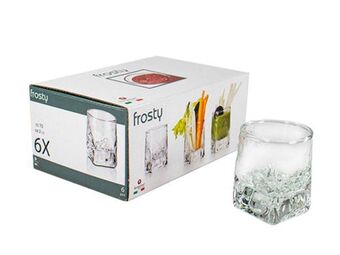 Colineal Vasos de vidrio shot frosty set x6 oferta