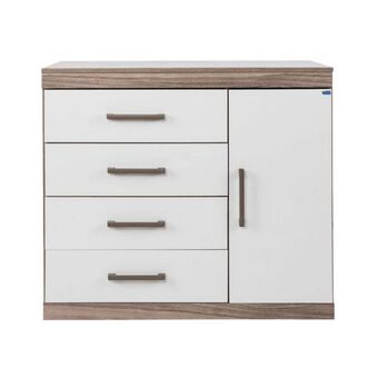 Muebles el Bosque Cómoda zapatera havana plus 1.4 castaño/blanco antiguo oferta