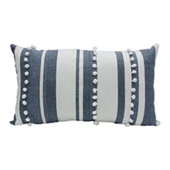 Boyacá Cojín lumbar rayas tejido deep blue 30x50cm oferta