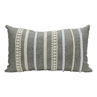 Boyacá Cojín lumbar reatas neutral gris 30x50cm oferta
