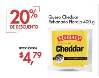 Supermaxi Queso Cheddar Rebanado Floralp oferta