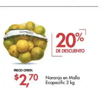 Naranja en Malla Ecopacific