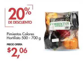 Supermaxi Pimientos Colores Hortilisto oferta