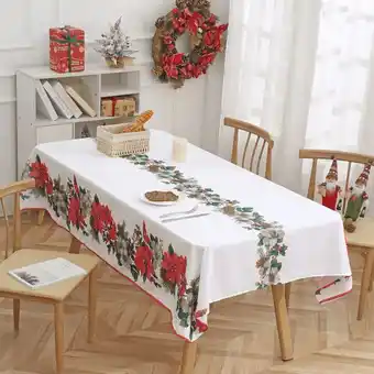 Pycca Mantel ponsettia 140 x 250 cm oferta