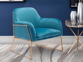 Colineal Sillon auxiliar nadir blue velvet oferta