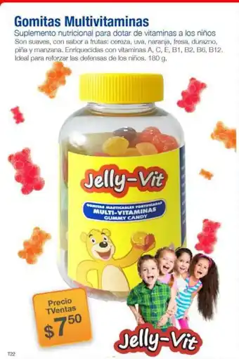 TVentas Jelly-Vit Gomitas Multivitaminas oferta