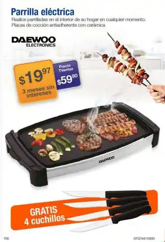 Daewoo Parrilla Electrica